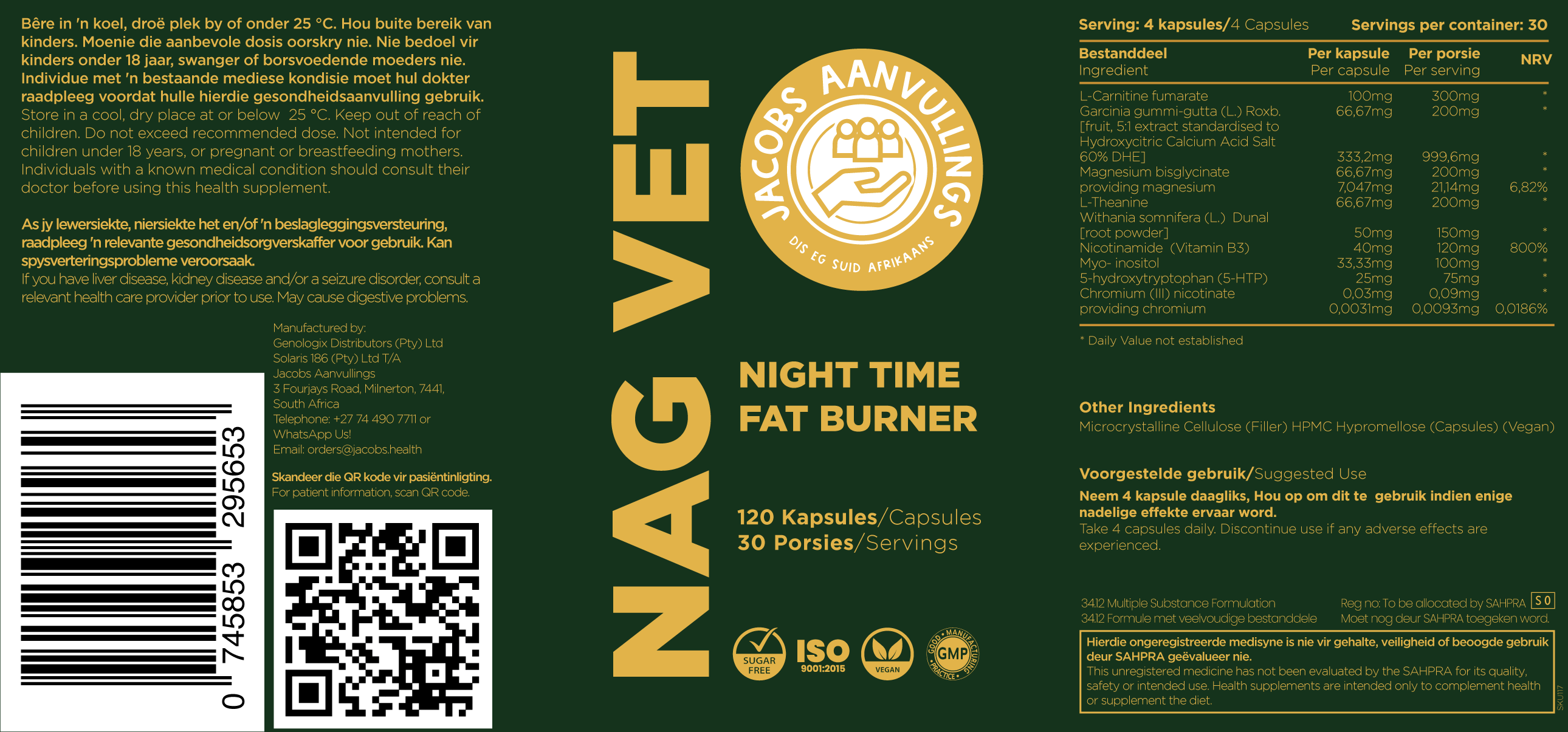 Nag Vet (L Carnitine, Garcinia, Magnesium) - Image 3
